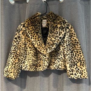 COPY - Super soft faux leopard print coat